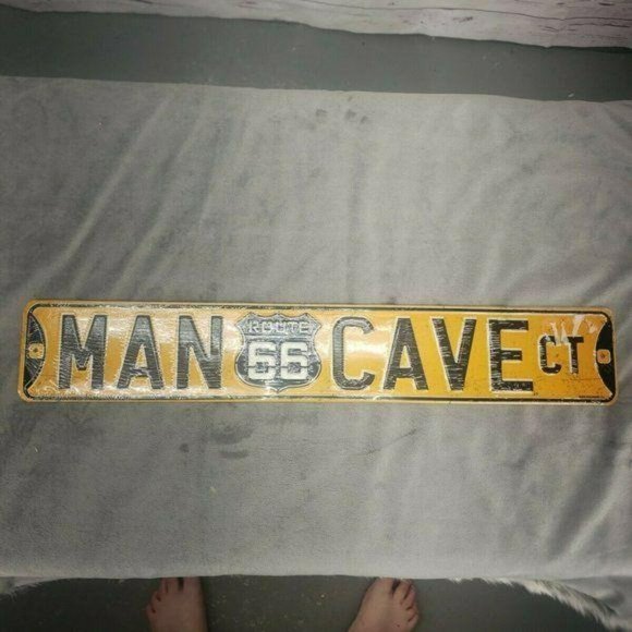 Man Cave Ct ROUTE 66 metal Sign - Picture 5 of 7